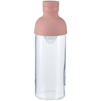 Hario Filter-in Bottle Cold Brewed Tea -teflaske 300 ml, Smoky Pink