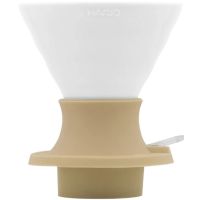Hario V60 Immersion Dripper Switch Ceramic Size 02 + Filter Papers, Jasmine White
