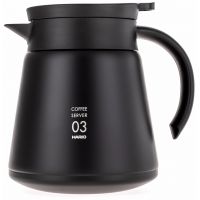 Hario V60 Insulated Stainless Steel Server størrelse 03 800 ml, sort