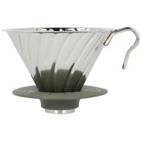 Hario V60 Outdoor størrelse 02 filterholder i stål, Smokey Green