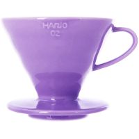 Hario V60 Dripper størrelse 02 filterholder i keramik, lyse lilla