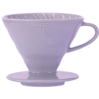 Hario V60 Dripper størrelse 02 filterholder i keramik, lyse lilla