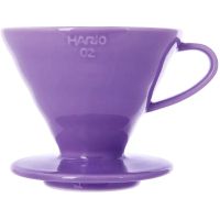 Hario V60 Dripper størrelse 02 filterholder i keramik, lilla
