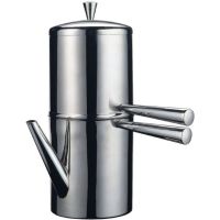 ILSA Neapolitan Cuccumella Steel Coffee Maker, 9 Cups