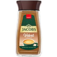 Jacobs Velvet Crema instantkaffe 200 g glasbeholder