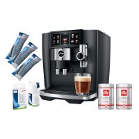 Jura J8 Twin Autoamtic Coffee Machine Diamond Black Bundle