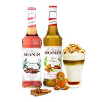 Monin Gingerbread + Monin Cinnamon smagssirupper 700 ml