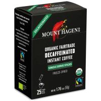 Mount Hagen koffeinfri instantkaffe, 25 x 2 g portionsposer
