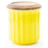 Origami Canister opbevaringskrukke, gul
