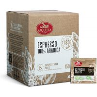 Saquella Espresso 100 % Arabica Espresso Pods 150 pcs