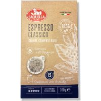 Saquella Espresso Classico kaffepuder 15 stk