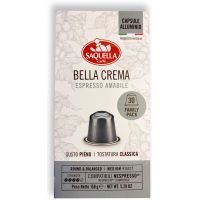Saquella NEW Bella Crema Nespresso-kompatible kaffekapsler 30 stk