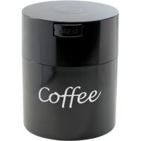 TightVac CoffeeVac opbevaringstank 250 g, sort med tekst
