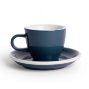 Acme Demitasse Espresso kop 70 ml + underkop 11 cm, Whale Blue