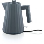 Alessi MDL06/1 Plissé Electric Water Kettle 1 l, Grey