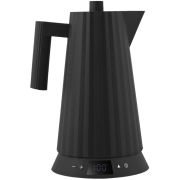 Alessi MDL21 Plissé elkedel med temperaturkontrol 1,7 l, sort