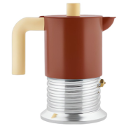 Alessi Vite PM01/6 BR espressokande til induktion 6 kopper, brun