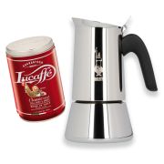 Bialetti Venus 6 kop espressokande + Lucaffé Classic 250 g malet kaffe