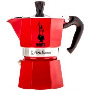 Bialetti Moka Express espressokande 3 kopper, rød