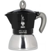 Bialetti Moka Induction Black Espressokande, 4 kopper