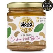 Biona Cashew Nut Butter Smooth cashewnøddesmør 170 g