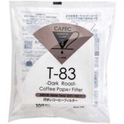 CAFEC Dark Roast T-83 Coffee Paper Filter 4 Cup, 100 stk