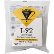 CAFEC Light Roast T-92 Coffee Paper Filter 1 Cup, 100 stk