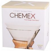 Chemex Pre-folded Circles runde kaffefiltre til 6, 8 og 10 kops kande, 100 stk.