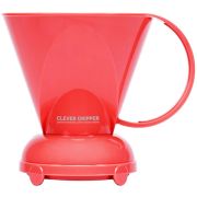 Clever Coffee Dripper L Coral Red + 100 filterpapirer