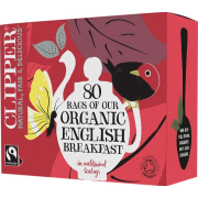 Clipper Organic English Breakfast Tea 80 teposer