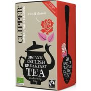 Clipper Organic English Breakfast Tea 20 teposer
