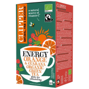 Clipper Organic Green Tea Energy Orange & Guarana 20 teposer