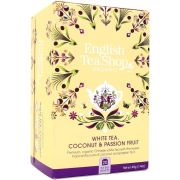 English Tea Shop Organic White Tea, Coconut & Passion Fruit, 20 teposer