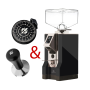 Eureka Mignon Specialità 16CR Black + King Size Dial + Extra Light Tamper 58 mm