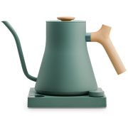 Fellow Stagg EKG Electric Variable Temperature Kettle 900 ml, Smokey Green + Wooden Handle