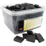 Halva Salmiak Lakrids Stykker, kasse 2 kg