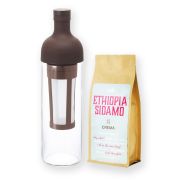 Hario Filter-In Cold Brew kaffeflaske brun 650 ml + Crema Ethiopia Sidamo 250 g