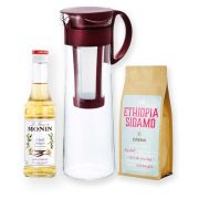 Hario Mizudashi Cold Brew kaffekande 1 l + Crema Ethiopia Sidamo 250 g + Monin Vanilla 250 ml