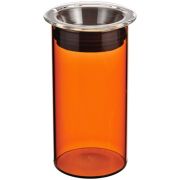 Hario Colors Canister glaskrukke til opbevaring 400 ml, orangerød