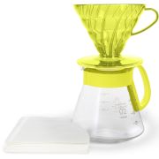 Hario V60 Dripper & Server Set Size 02, Sunflower Yellow