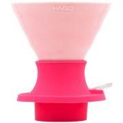 Hario V60 Immersion Dripper Switch Ceramic størrelse 02 + filterpapir, Berry Pink