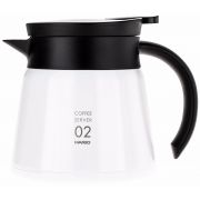 Hario V60 Insulated Stainless Steel Server størrelse 02 600 ml, hvid