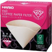 Hario V60 Misarashi ubleget kaffefilter størrelse 01, 100 stk i æske