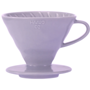 Hario V60 Dripper størrelse 02 filterholder i keramik, lyse lilla