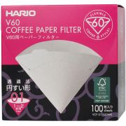 Hario V60 kaffefilter størrelse 01, 100 stk i æske