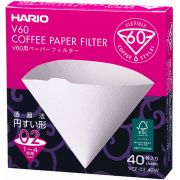 Hario V60 størrelse 02 kaffefilterpapir 40 stk. i æske