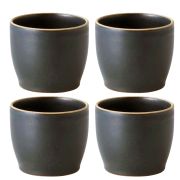 Kinto NORI keramisk krus 4 x 200 ml, sort
