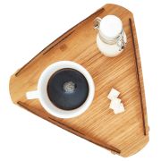 KOLO Design x Crema  træ trekantet bakke, eg