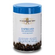 Miscela d'Oro Espresso Decaffeinato malet koffeinfrit kaffe 250 g dåse