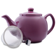 Shamila Ceramic Teapot with Strainer 1,2 l, Violet